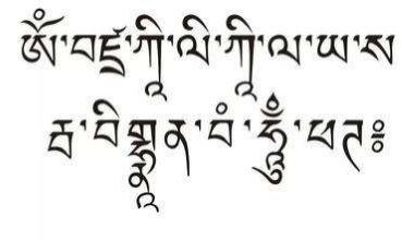 各种藏文心咒藏文书写图片