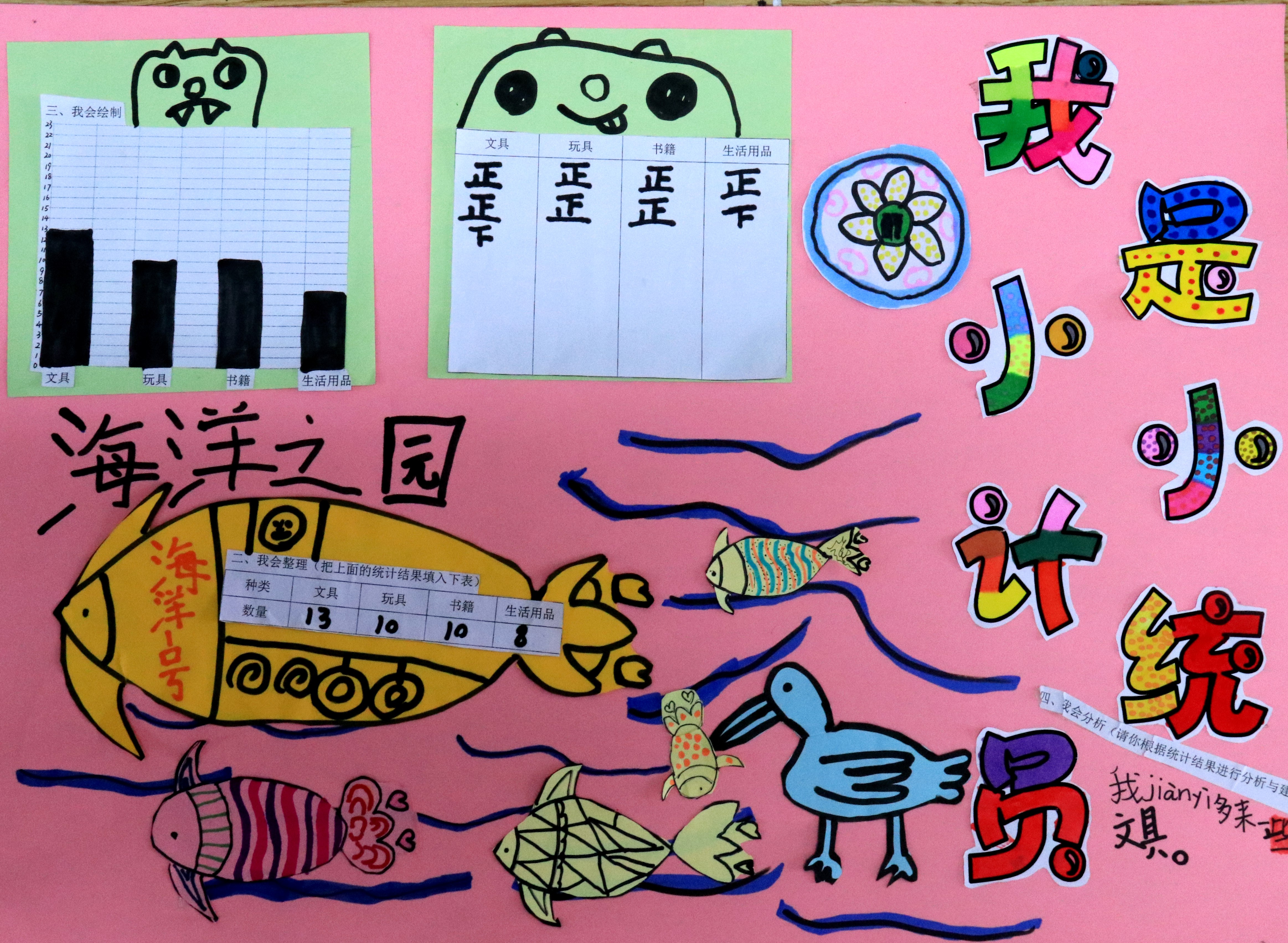 小小"售货员",不仅要"招呼"好一年级的小顾客们,还要学会用数学统计的