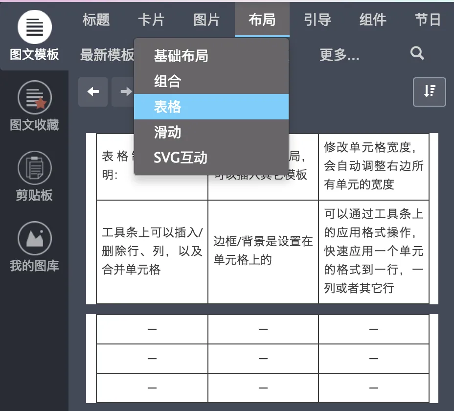 表格 表格